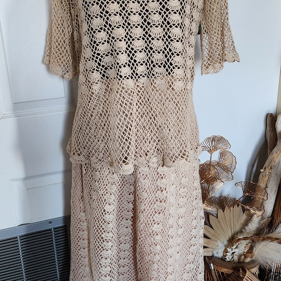 Vintage 50s 60s crochet two-piece set - Picture 4 of 7